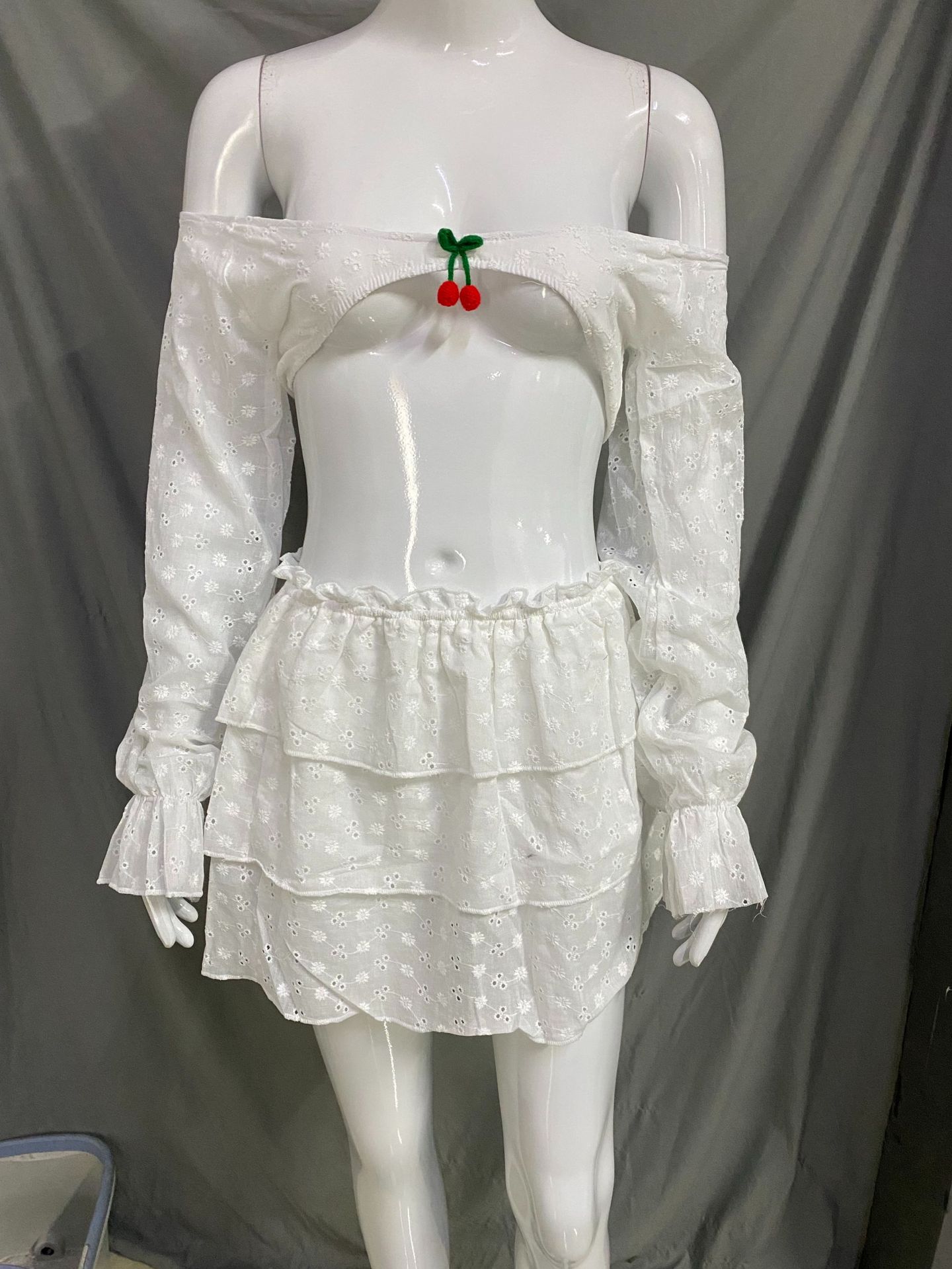 Street Navel Three-dimensional Decoration Miniskirt Suit