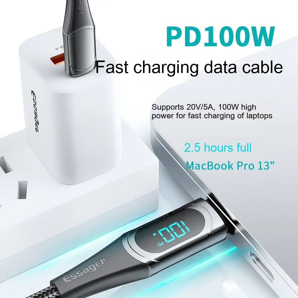 Fast Charge 100W Dual Type-c Super Data