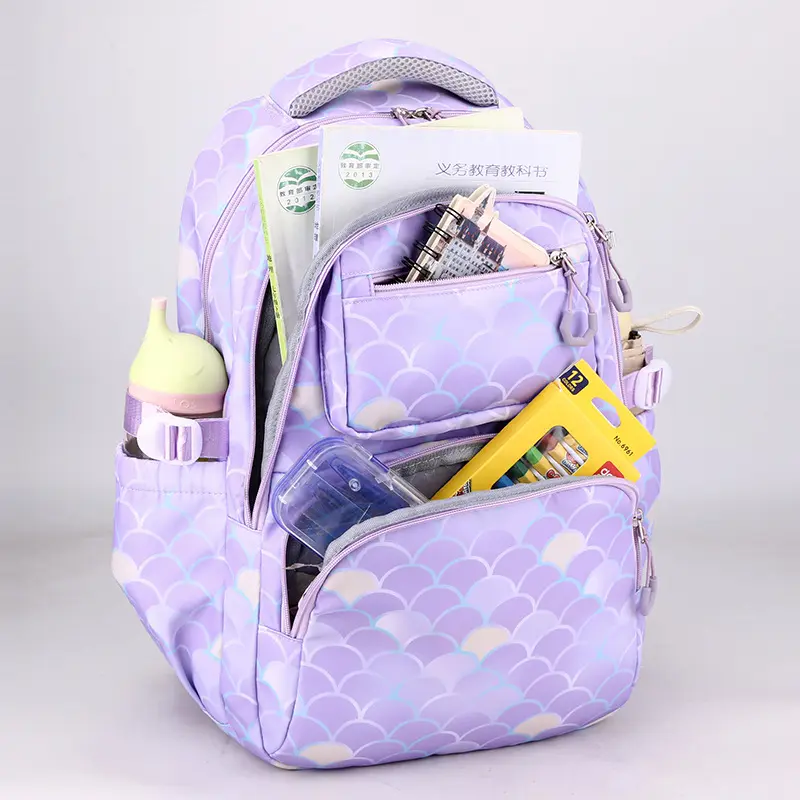 Printed Primary School Student Schoolbags Burden Alleviation