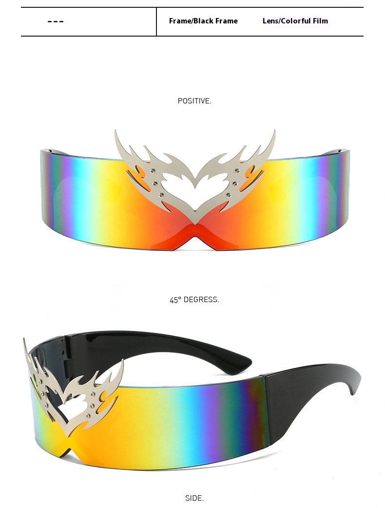 Future Technology Integrated Film Coated Personalized Disco Drag Cool Sunglasses - Image 11
