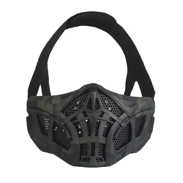 Tactical Half Face Scorpion Protective Mask Black Fan Color - Shop at LoveMi