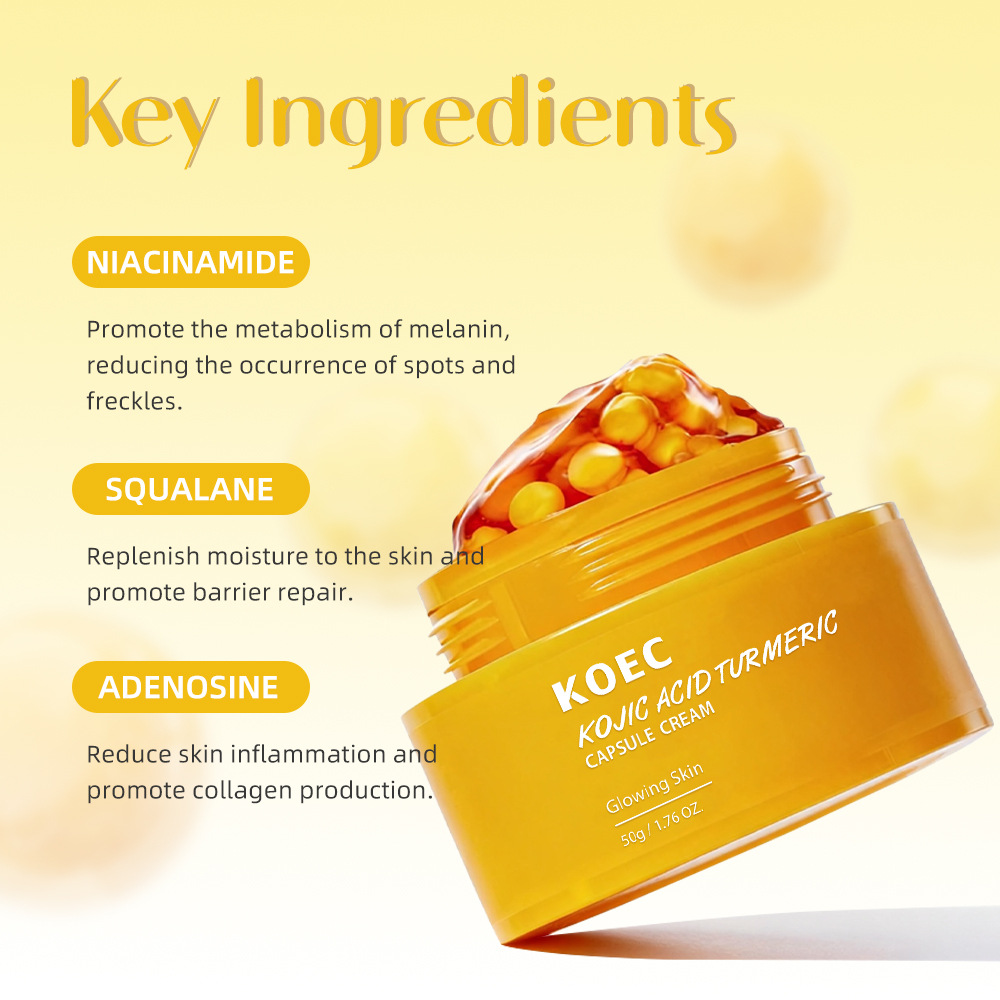 Kojic Acid Turmeric Capsule Face Cream