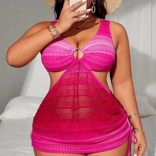 Women's Plus Size Split Two-piece Suit Beach Swimsuit
