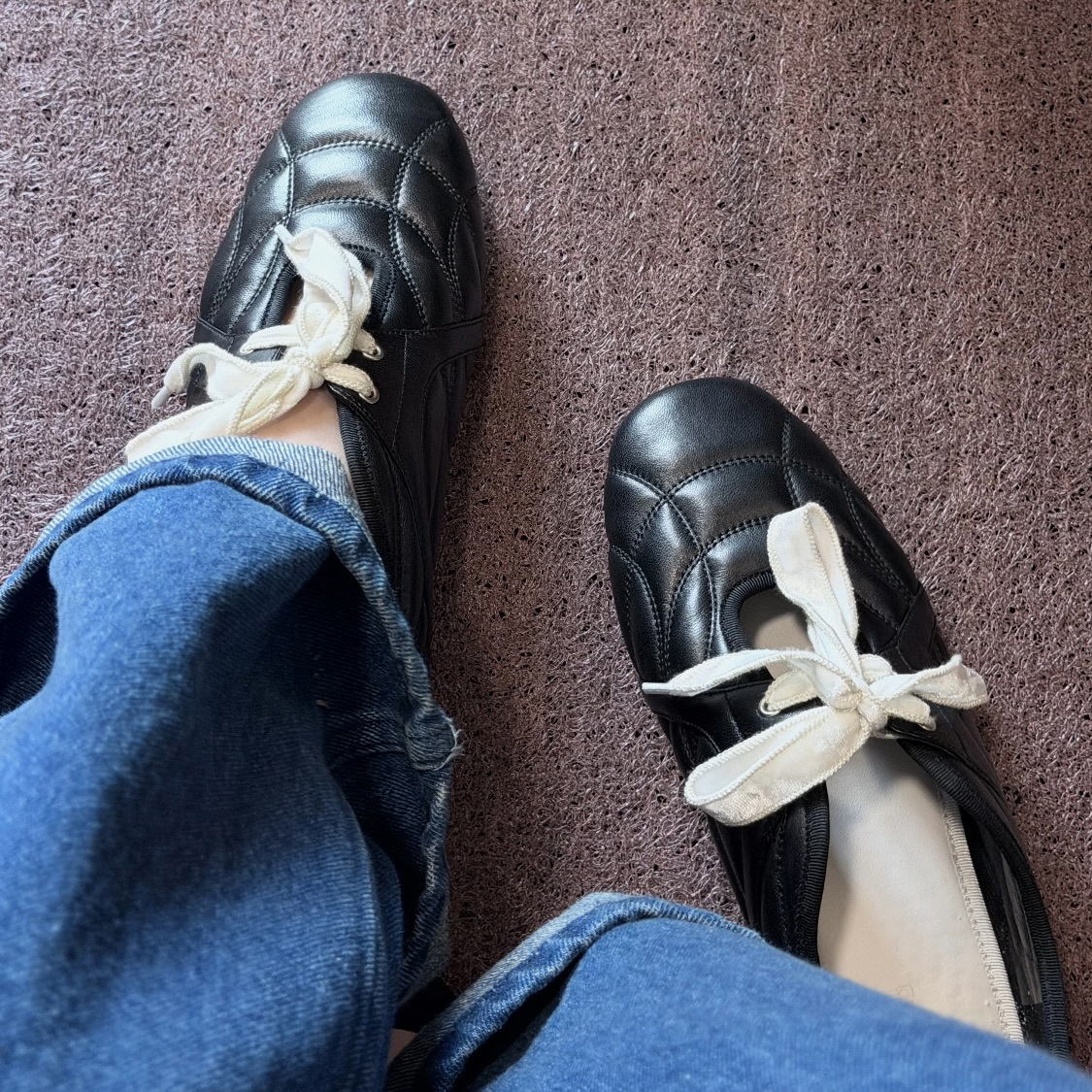 Retro Stitched Lace-Up Colorblock Mary Jane Shoes For Women