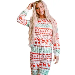 Autumn And Winter Christmas Fashion Suit - White - View 1