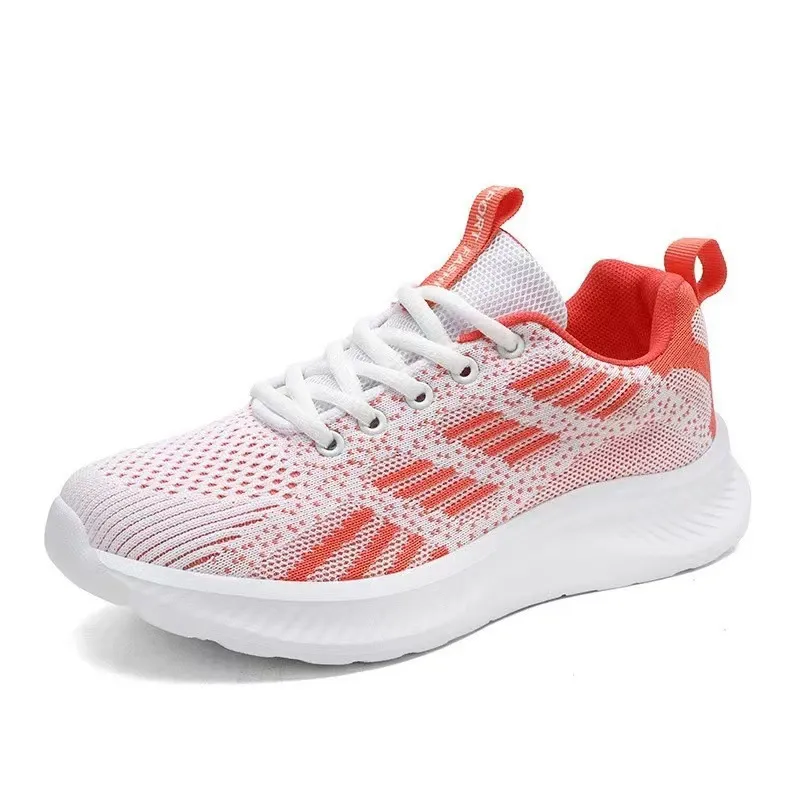 Mesh Breathable Sneaker Lightweight Soft Sole Non-slip Deodorant Casual Shoes - Orange
