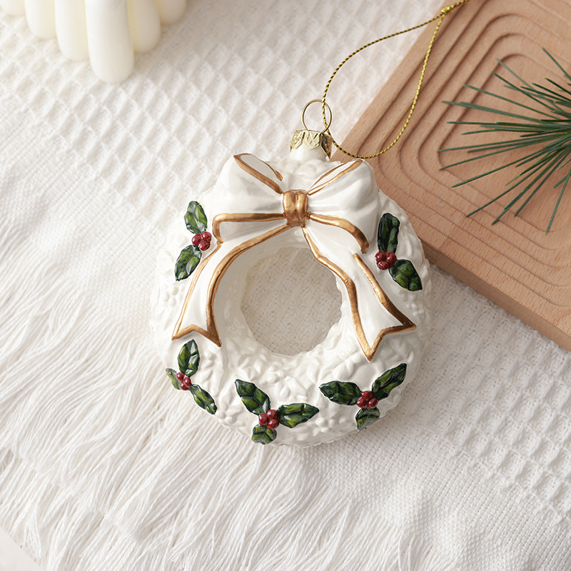 PVC Wreath and Christmas Ornaments