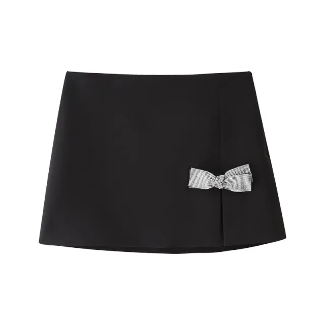 Summer Bow Slim Shirt Mini Skirt Skirt - Shop at LoveMi