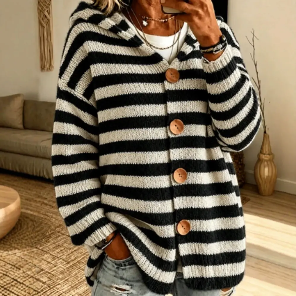 Striped Casual Fashion Women's Sweater
