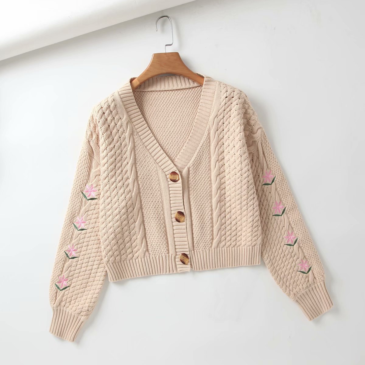 Title 2, Autumn WomenS New Vintage Embroidery Knitted S...