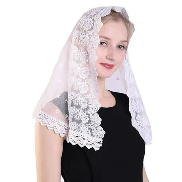 Various Vintage Women's Lace Veil Wedding Bridal Headscarf Milky White Style 2 - Shop at LoveMi