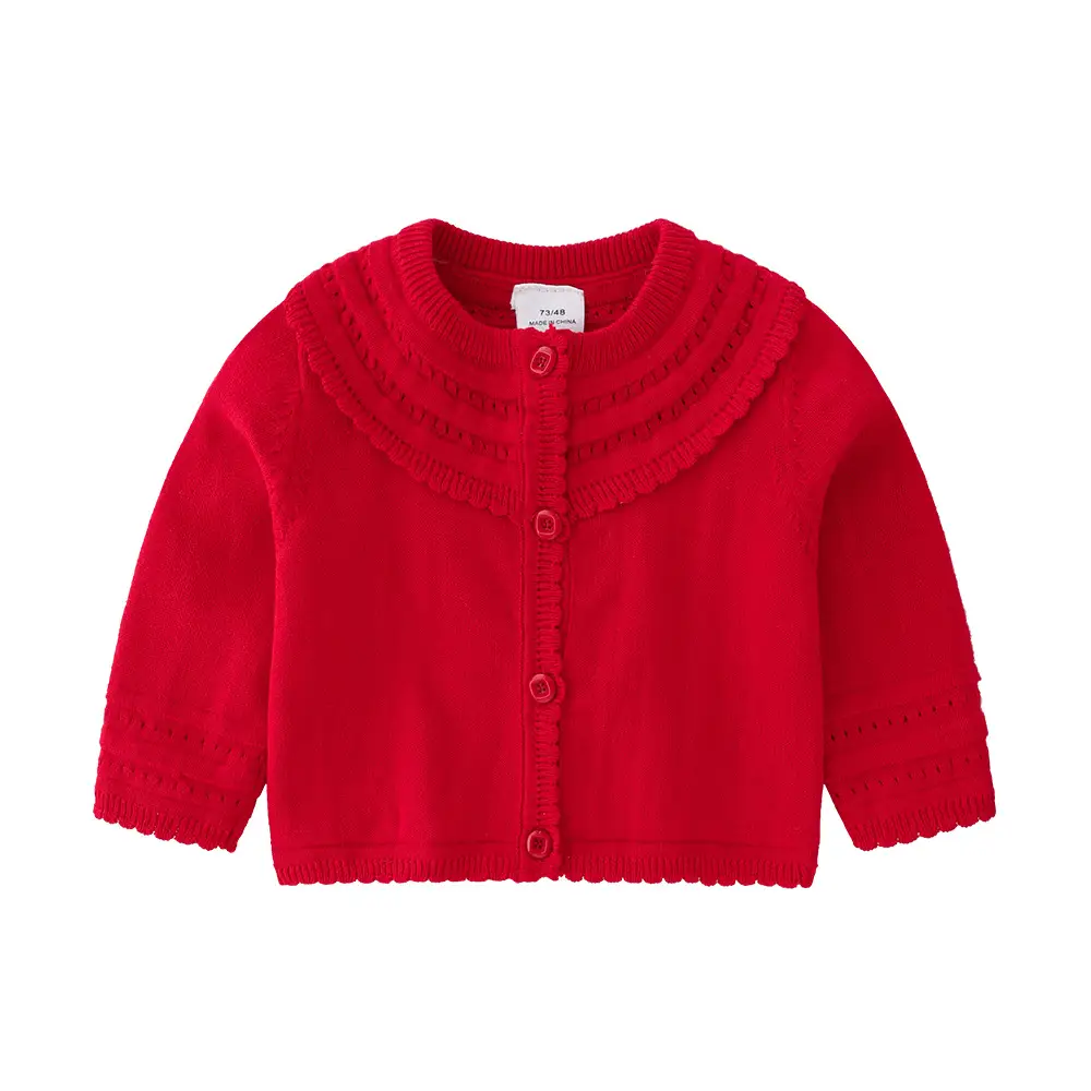 Spring And Autumn Coat Sweater Baby Girl Western Style Knitted