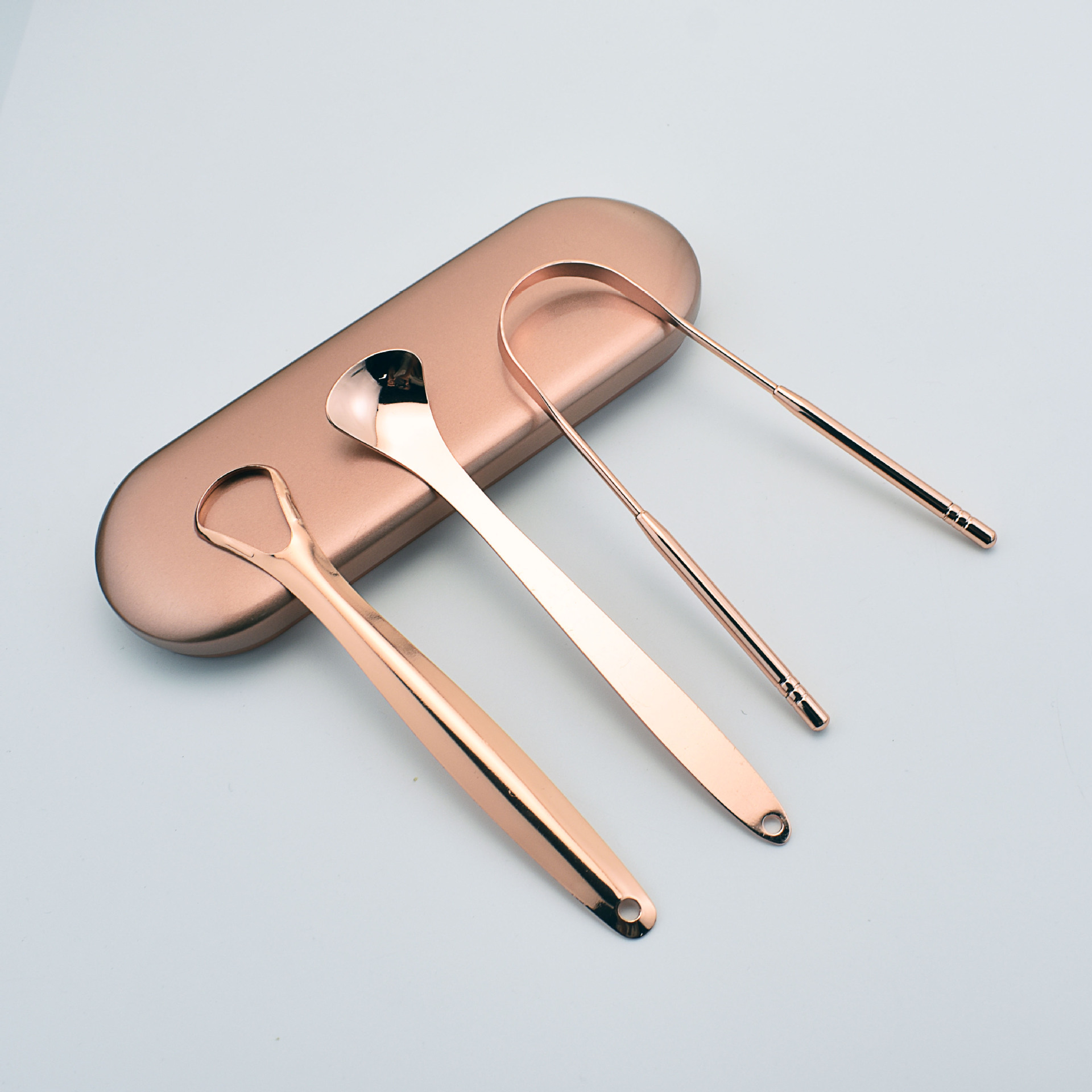 Rose Gold Iron Box 3 Piece Set