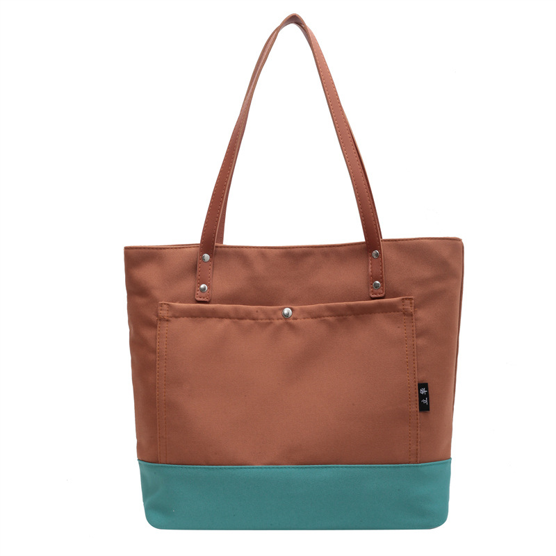 Canvas Contrast Shoulder Bag, picture 6 of 8