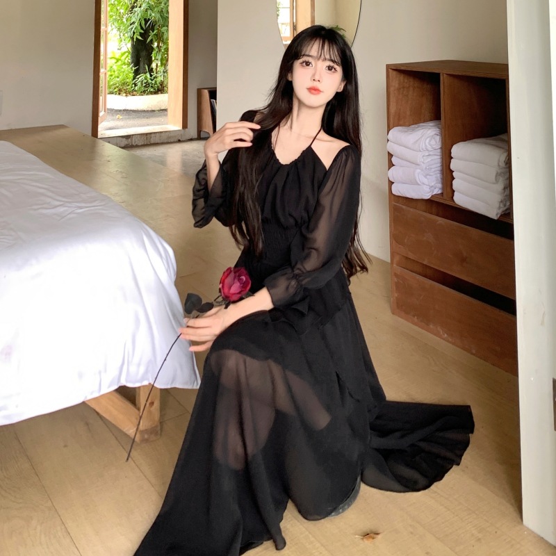 Halter Off-Shoulder Dress, picture 4 of 9