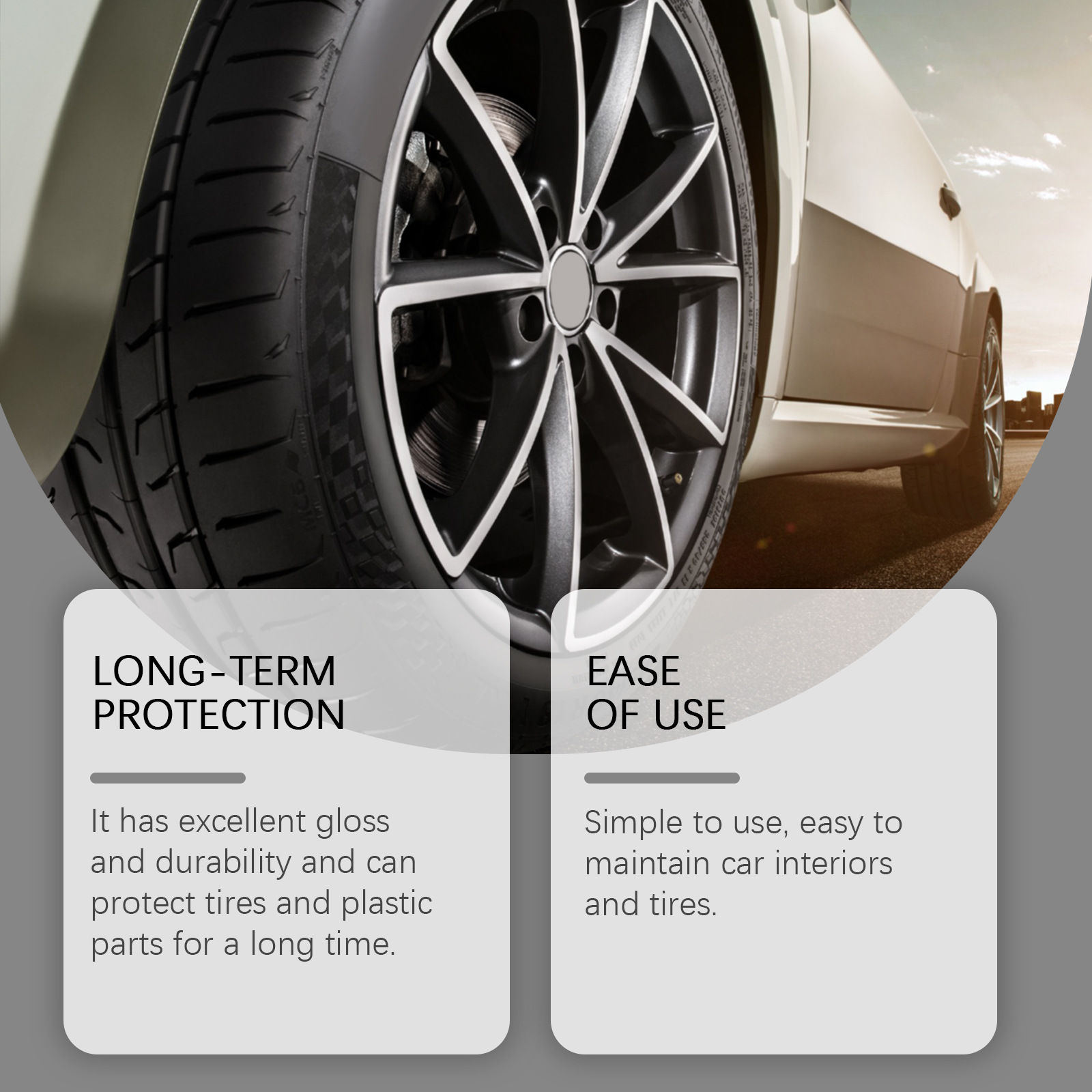 Car Tire Glazing Agent Cleaning And Maintenance