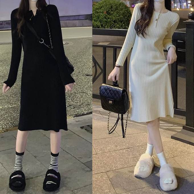 Sophisticated Base Sweater Dress For Women
