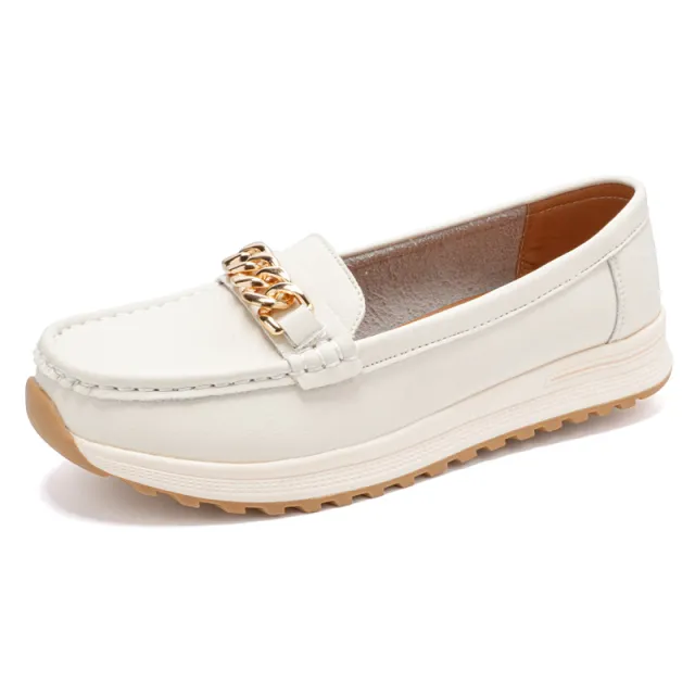 Women's Fashion Personality One Pedal Loafer Beige - Shop at LoveMi