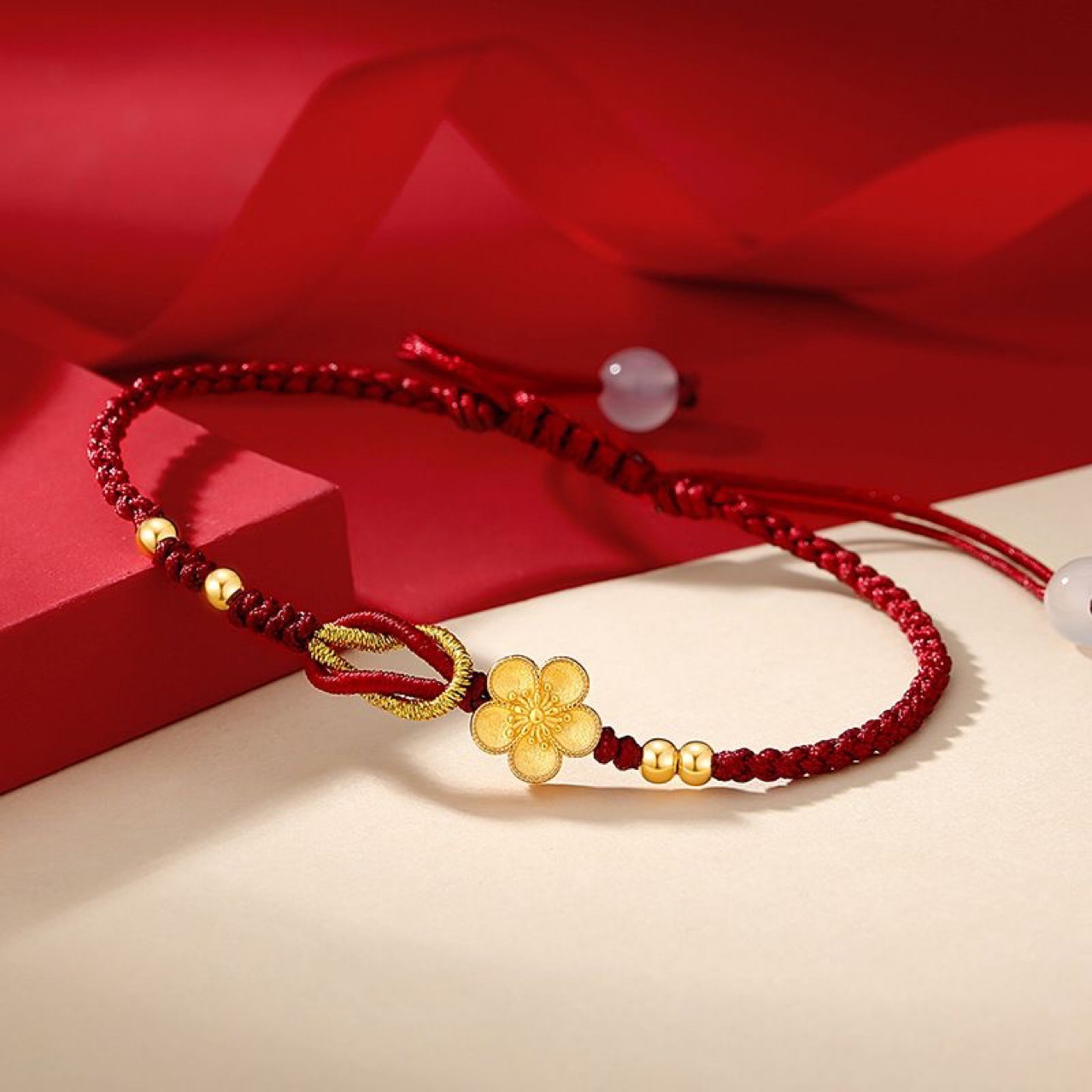 Women's Fashionable Flower Double-Knot Bracelet