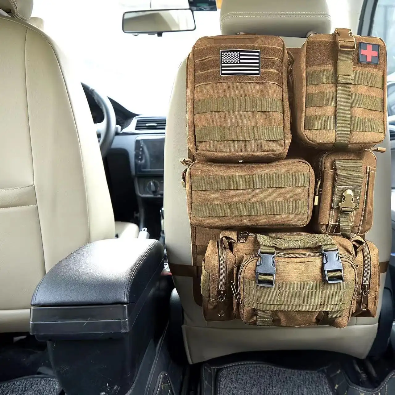 Car Rear Storage Bag Six-piece Set