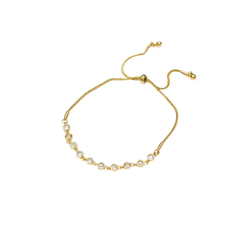 French Retro Fashion Zircon Adjustable Bracelet