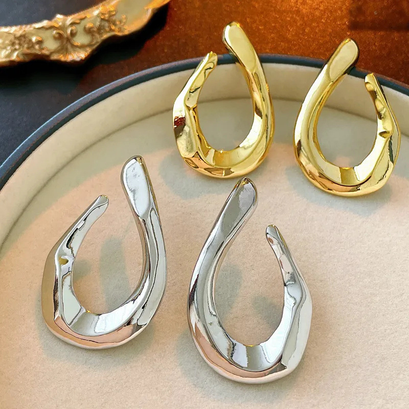 Metal-style Stud Earrings And Drop Earrings, Bold And Elegant Womens Jewelry