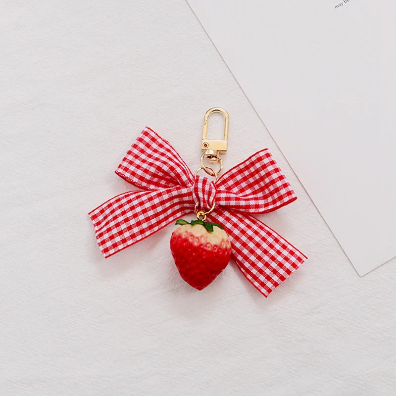 Title 3, Summer Creative Fruit Strawberry Bag Pendant. A...