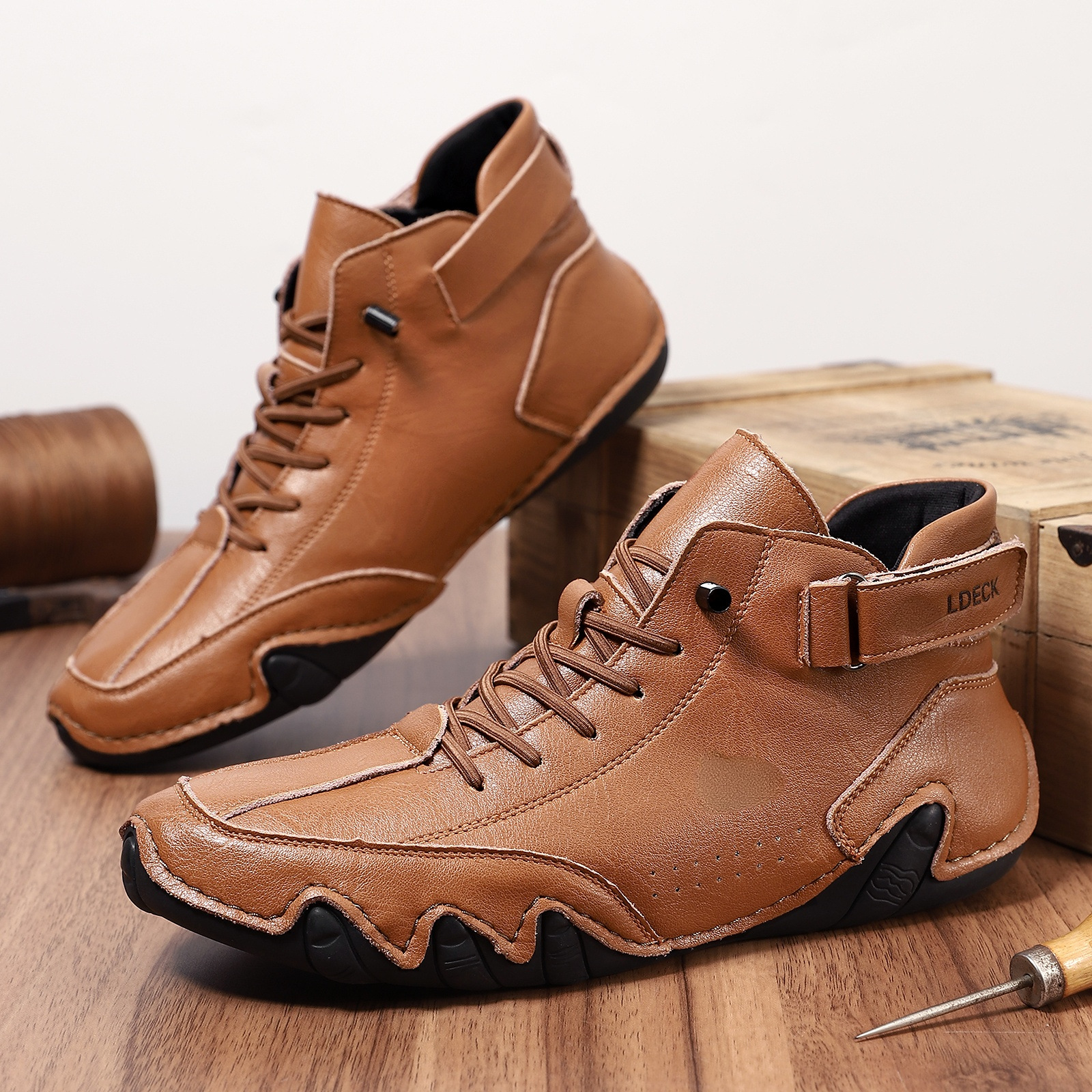 Title 1, Botas Martin de cano alto masculinas plus size ...