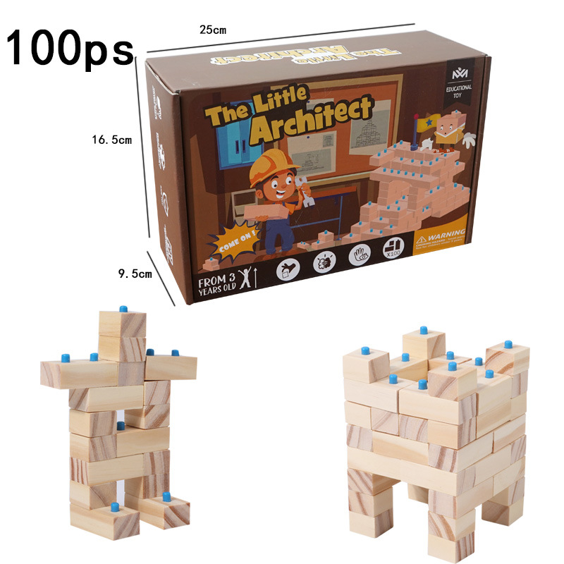 Wooden DIY Building Block Toys For Preschoolers