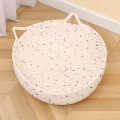 Cotton And Hemp Rope Cat Nest Mat Cotton And Hemp Rope Pet Bed - Small Size - View 1