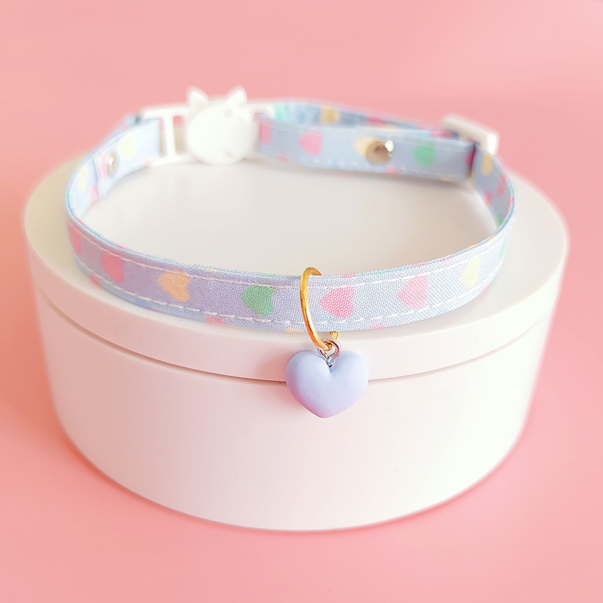 Blue Loving Heart Collar