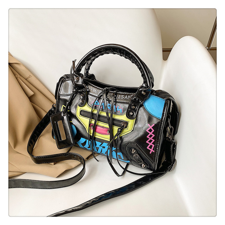 Title 7, Bolso de mano Graffiti Personalidad con borlas,...