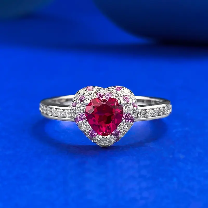 S925 Silver Heart-shaped Ring