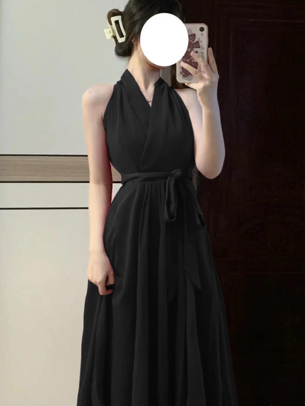 A-line Mature-style Waist-cinching Tied Figure-hugging Midi Dress 1fdf0f23 0a7f 483b 8013 A8d0da04c6b0