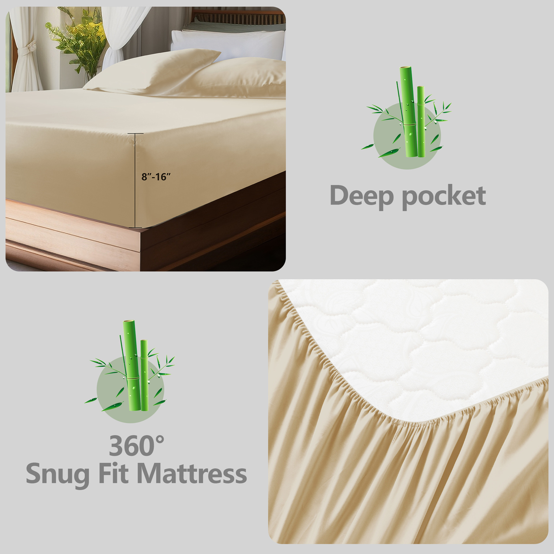 Household Summer Bamboo Fiber Bed Sheets