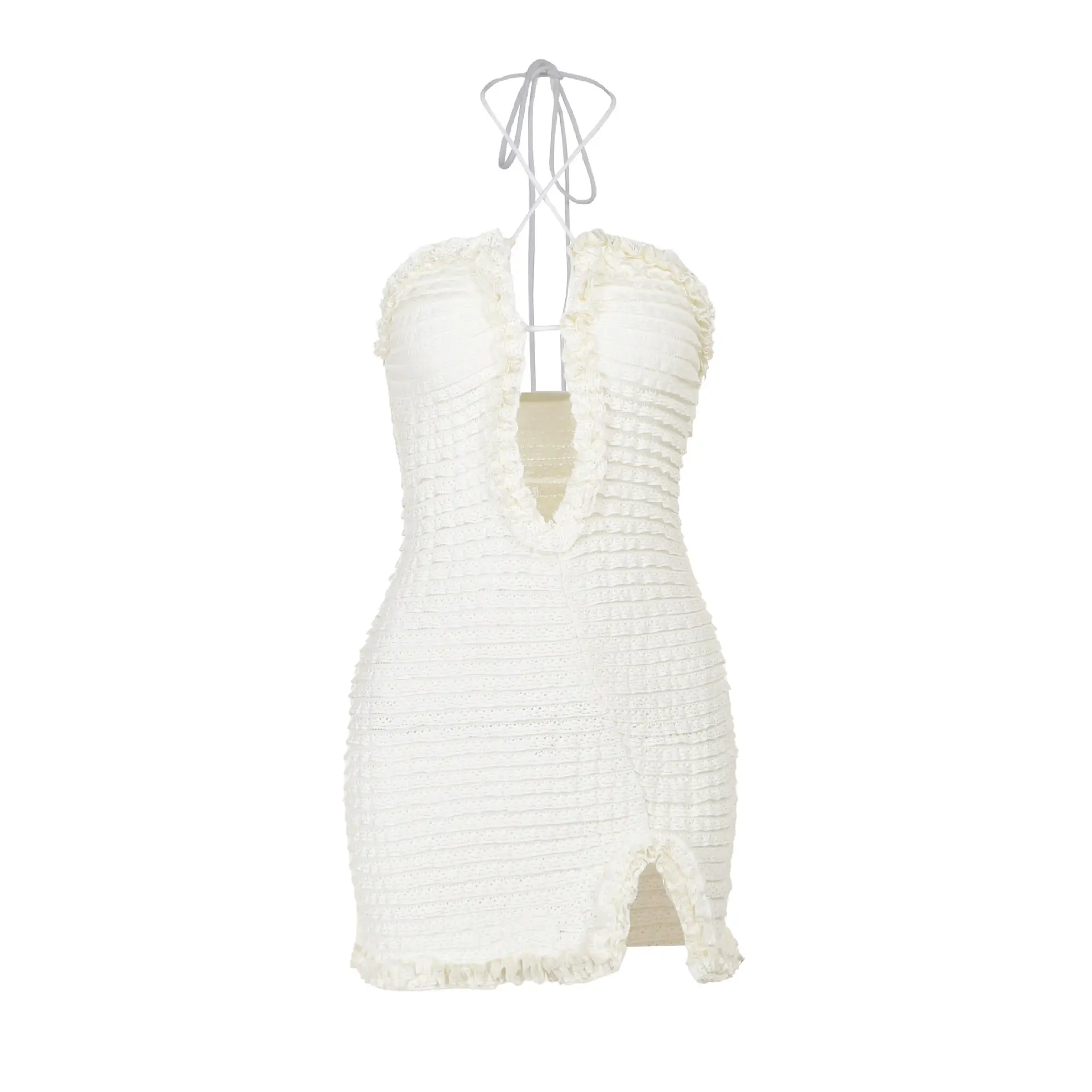 European And American Style Temperament Mechanism Hollow Split Dress