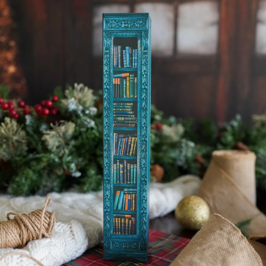 跨境爆款Mini Book Ornament Advent 书柜盲盒圣诞节惊喜厂家批发