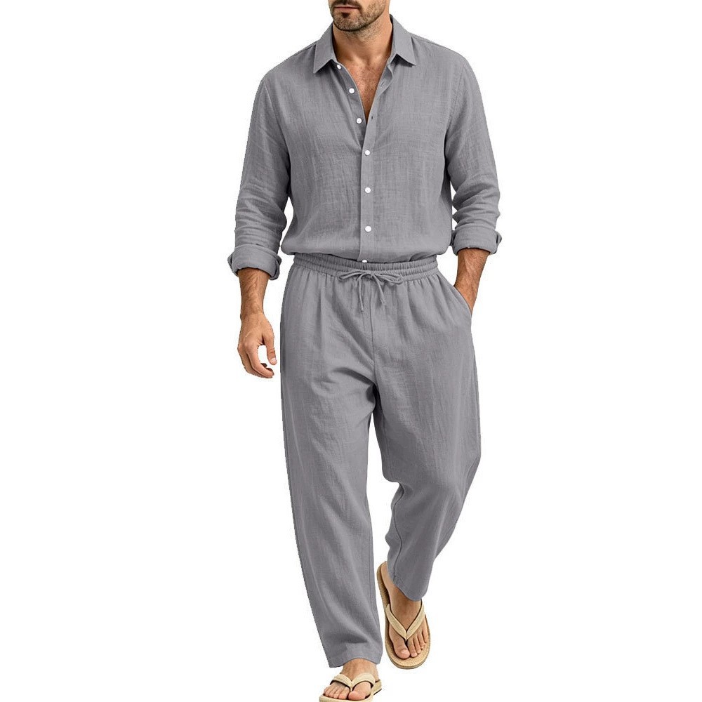 Linen Shirt and Trouser Set, picture 5 of 10