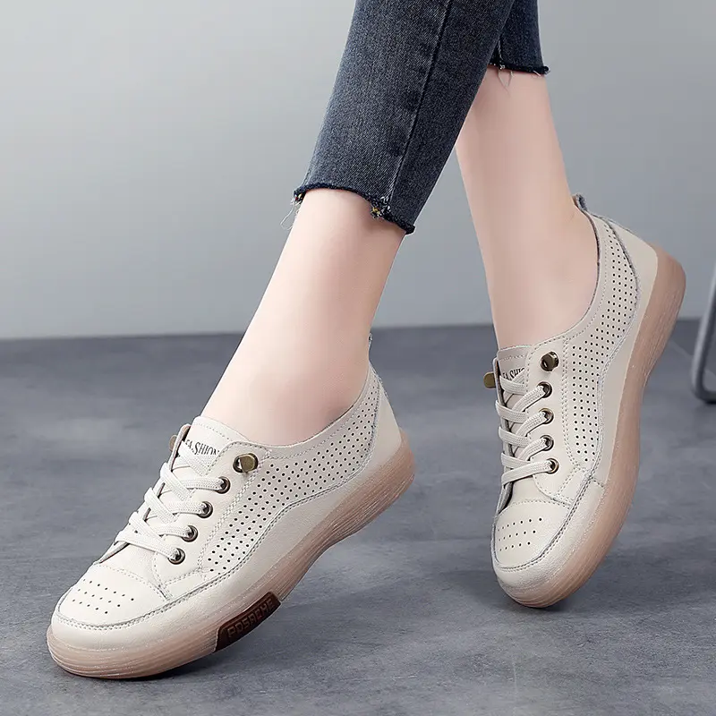 Womens Hollowed-Out Versatile Casual Sneakers