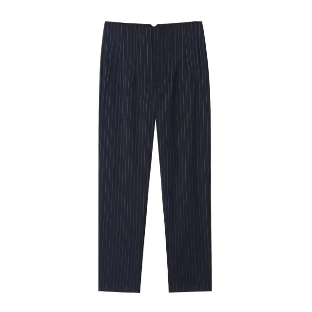 Women's Fashion Multi color Trousers Navy Blue Stripes - Shop at LoveMi