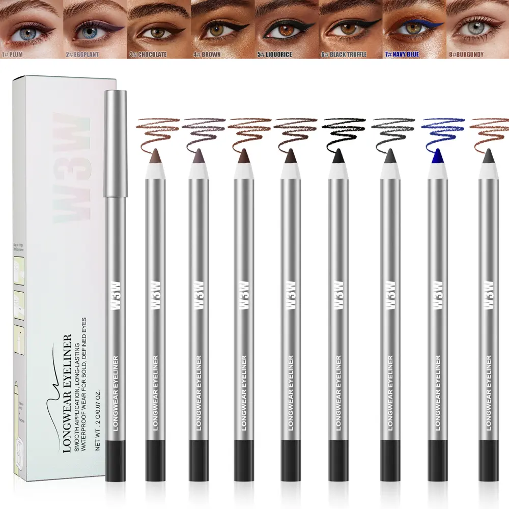 W3W Long Lasting Smudge Proof Colored Gel Eyeliner Pen