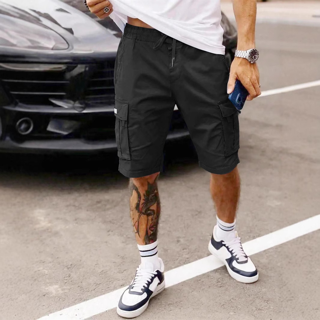 Workwear Shorts Men's New Summer American Straight Cropped Casual Pants