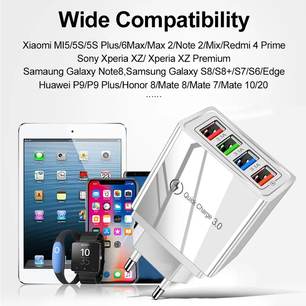 Luminous Color Mobile Phone Charging Head Intelligent
