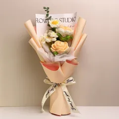 Wool Woven Bouquet Qixi Valentine's Day Gift - Yellow Series - View 1