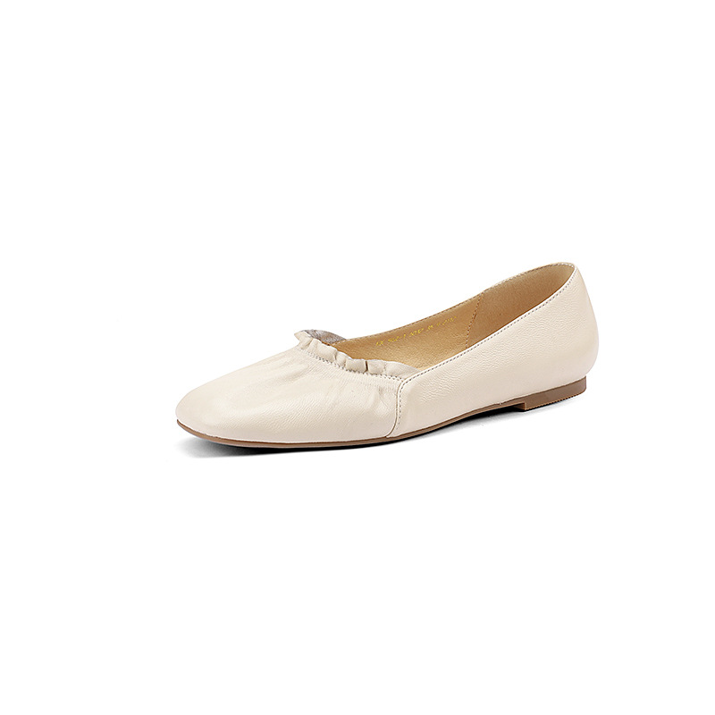 Square Toe Leather Flats, picture 5 of 5