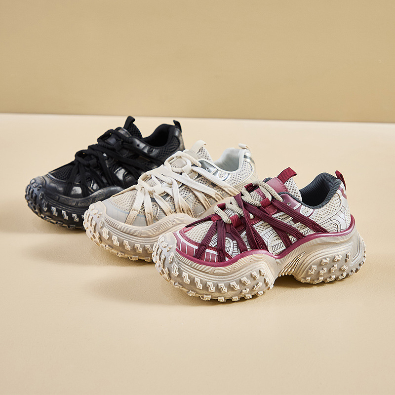 Chunky Lace-Up Sneakers, picture 2 of 5