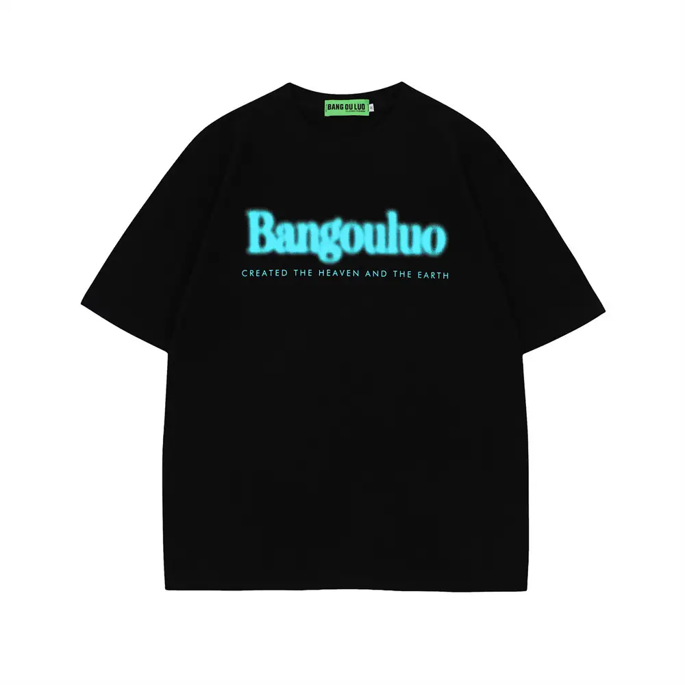 Letter Short Sleeve Loose Summer Men's