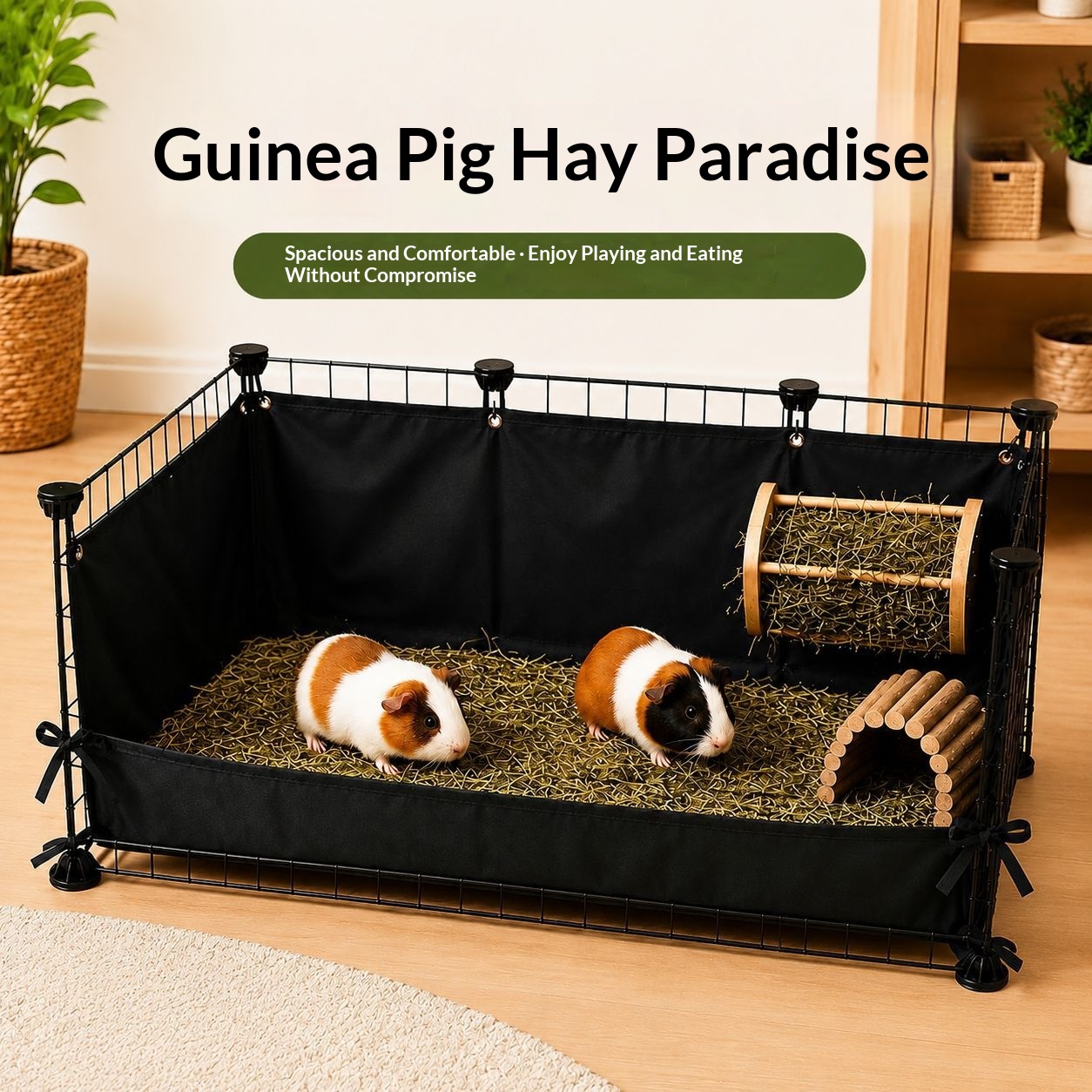 Waterproof Large-Capacity Waste-Reducing Rabbit Hay Storage Bag