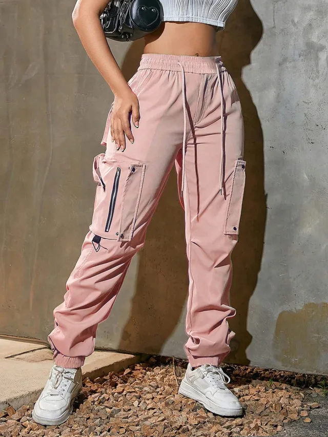 Overalls Summer American Sports Pants Pink - Shop at LoveMi