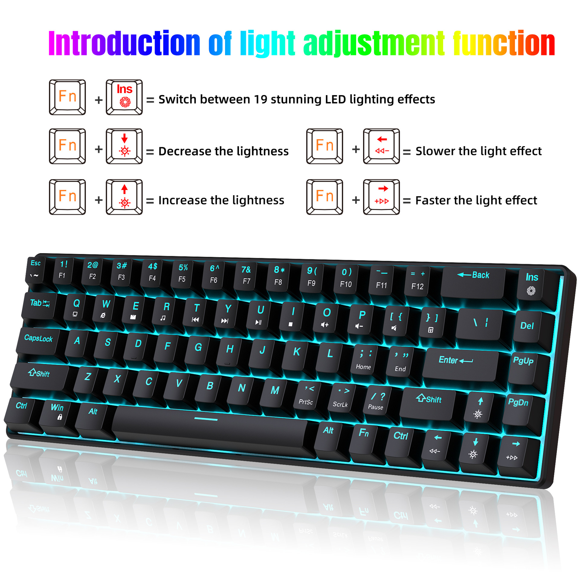 Title 12, Mechanical Gaming Keyboard Double Injection Key...